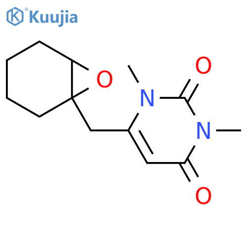 2,4(1H,3H)-Pyrimidinedione,1,3-dimethyl-6-(7-oxabicyclo[4.1.0]hept-1-ylmethyl)- structure