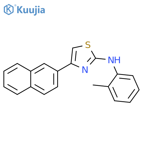 N-(2-methylphenyl)-4-(naphthalen-2-yl)-1,3-thiazol-2-amine structure