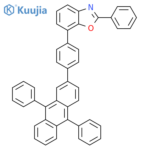 Benzoxazole, 7-[4-(9,10-diphenyl-2-anthracenyl)phenyl]-2-phenyl- structure