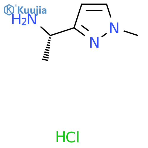 (S)-1-(1-Methyl-1H-pyrazol-3-yl)ethan-1-amine hydrochloride structure
