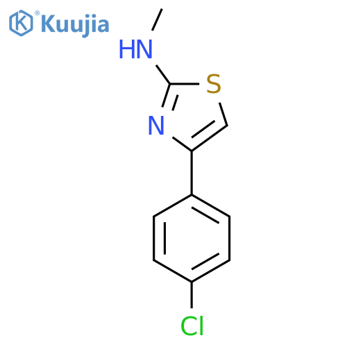 4-(4-Chlorophenyl)-N-methyl-1,3-thiazol-2-amine structure