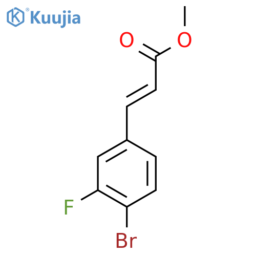 methyl (2E)-3-(4-bromo-3-fluorophenyl)prop-2-enoate structure