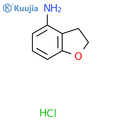 2,3-Dihydrobenzofuran-4-amine hydrochloride structure