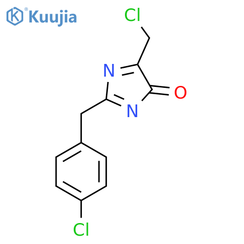 2-(4-Chlorobenzyl)-5-(chloromethyl)-4H-imidazol-4-one structure