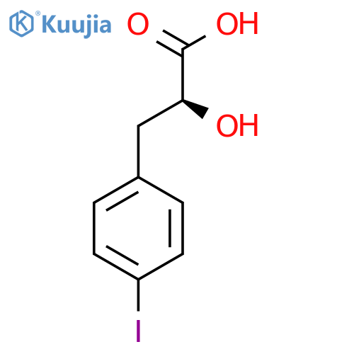 (S)-2-Hydroxy-3-(4-iodophenyl)propanoic acid structure