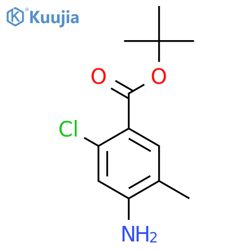 tert-butyl 4-amino-2-chloro-5-methylbenzoate structure