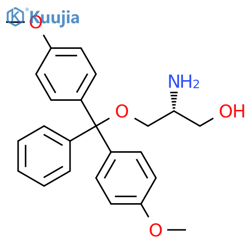 (2R)-2-Amino-3-bis(4- methoxyphenyl)phenylmethoxy-1-propanol structure