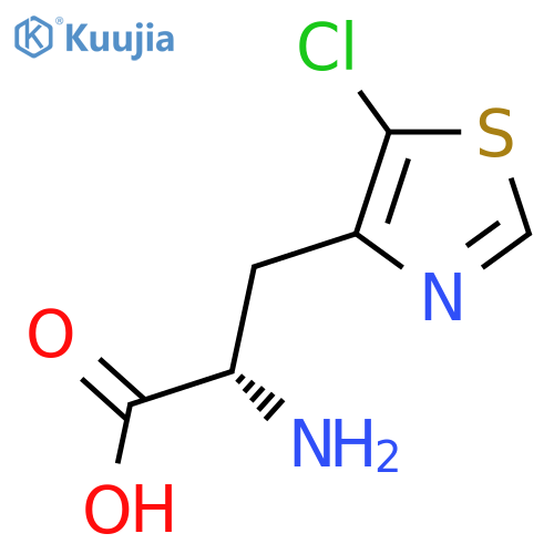 (2S)-2-amino-3-(5-chloro-1,3-thiazol-4-yl)propanoic acid structure