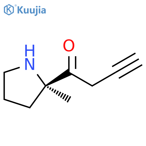 3-Butyn-1-one, 1-[(2R)-2-methyl-2-pyrrolidinyl]- structure