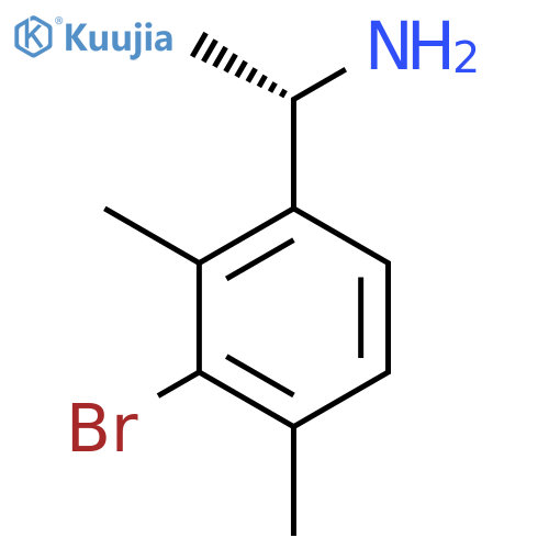 (1S)-1-(3-bromo-2,4-dimethylphenyl)ethan-1-amine structure