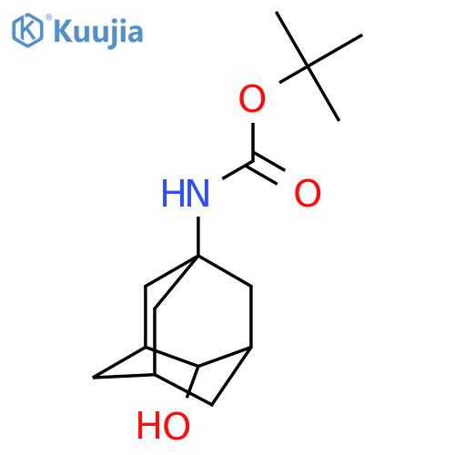 tert-butyl N-(4-hydroxyadamantan-1-yl)carbamate structure