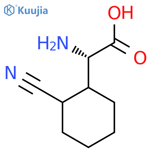 (2S)-2-amino-2-(2-cyanocyclohexyl)acetic acid structure