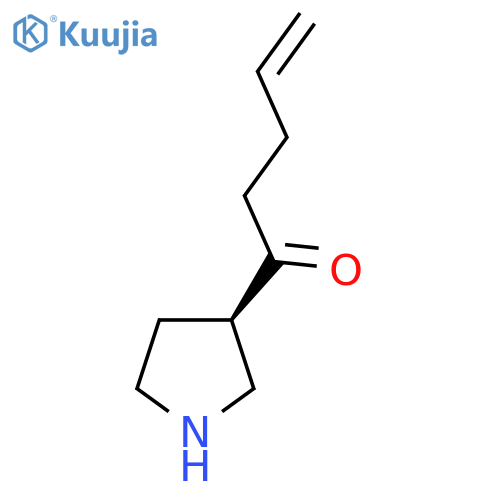 1-[(3R)-pyrrolidin-3-yl]pent-4-en-1-one structure