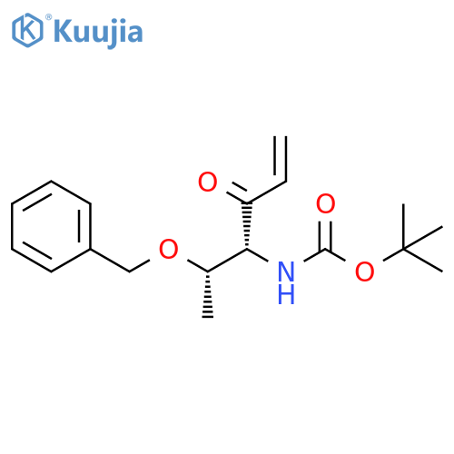 Carbamic acid, N-[(1R)-2-oxo-1-[(1S)-1-(phenylmethoxy)ethyl]-3-buten-1-yl]-, 1,1-dimethylethyl ester structure