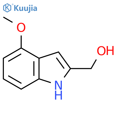 (4-Methoxy-1H-indol-2-yl)methanol structure