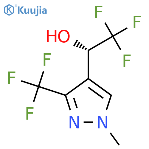(1S)-2,2,2-trifluoro-1-1-methyl-3-(trifluoromethyl)-1H-pyrazol-4-ylethan-1-ol structure