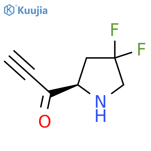 1-[(2R)-4,4-difluoropyrrolidin-2-yl]prop-2-yn-1-one structure