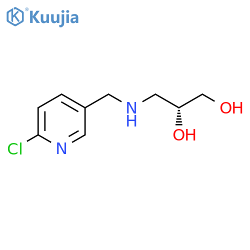 (2R)-3-{(6-chloropyridin-3-yl)methylamino}propane-1,2-diol structure