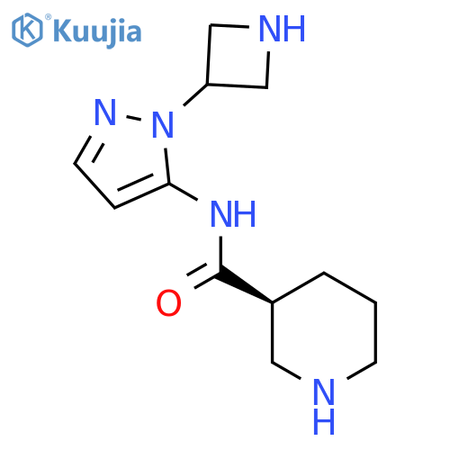 (3S)-N-1-(azetidin-3-yl)-1H-pyrazol-5-ylpiperidine-3-carboxamide structure