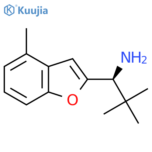 (1S)-2,2-dimethyl-1-(4-methyl-1-benzofuran-2-yl)propan-1-amine structure