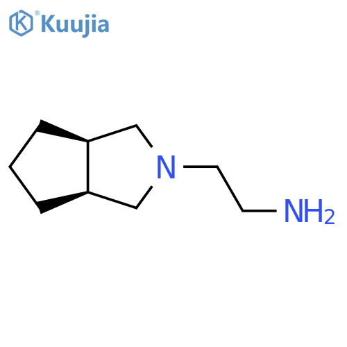 2-[(3aR,6aS)-octahydrocyclopenta[c]pyrrol-2-yl]ethan-1-amine structure