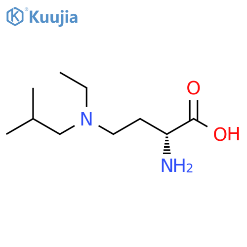 Butanoic acid, 2-amino-4-[ethyl(2-methylpropyl)amino]-, (2R)- structure
