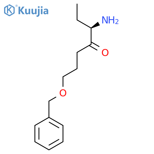 (5R)-5-amino-1-(benzyloxy)heptan-4-one structure