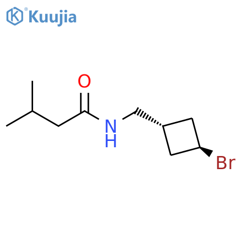 Butanamide, N-[(trans-3-bromocyclobutyl)methyl]-3-methyl- structure