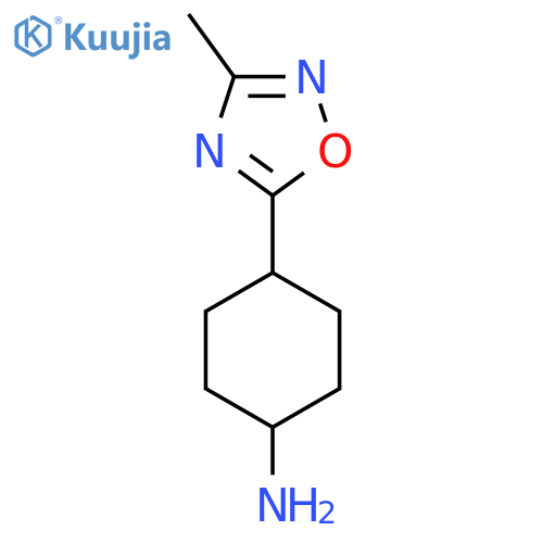 (1r,4r)-4-(3-methyl-1,2,4-oxadiazol-5-yl)cyclohexan-1-amine structure