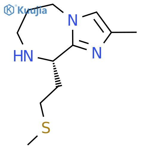 (9S)-2-methyl-9-[2-(methylsulfanyl)ethyl]-5H,6H,7H,8H,9H-imidazo[1,2-a][1,4]diazepine structure