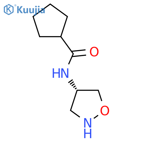 N-[(4S)-1,2-oxazolidin-4-yl]cyclopentanecarboxamide structure