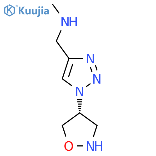 methyl({1-[(4R)-1,2-oxazolidin-4-yl]-1H-1,2,3-triazol-4-yl}methyl)amine structure