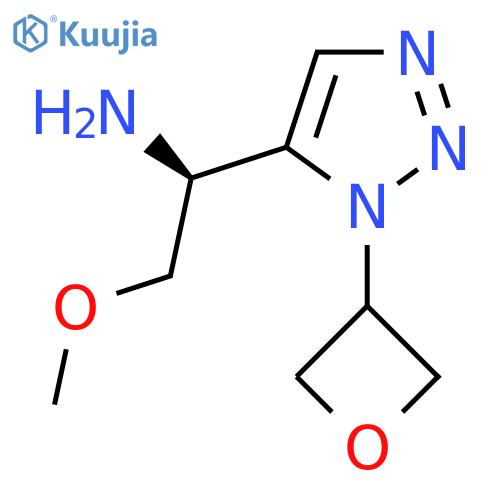 (1S)-2-methoxy-1-[1-(oxetan-3-yl)-1H-1,2,3-triazol-5-yl]ethan-1-amine structure