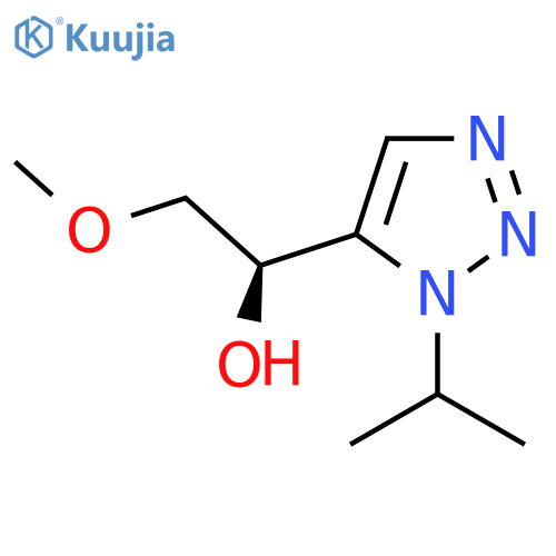 (1R)-2-methoxy-1-[1-(propan-2-yl)-1H-1,2,3-triazol-5-yl]ethan-1-ol structure