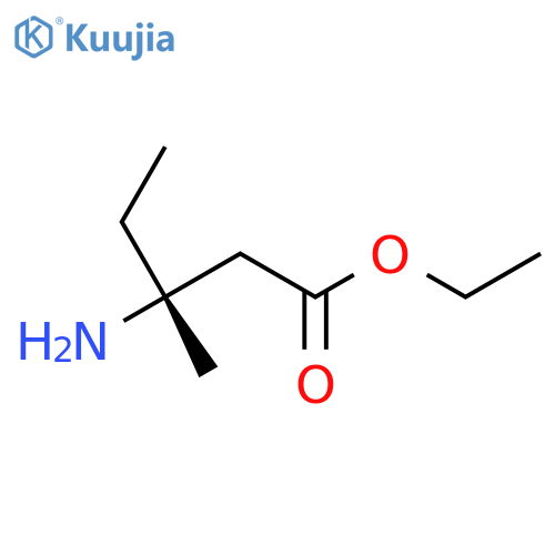 ethyl (3R)-3-amino-3-methylpentanoate structure