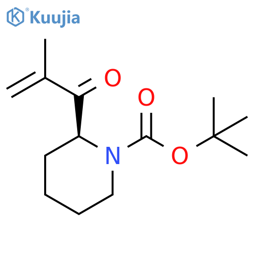 1-Piperidinecarboxylic acid, 2-(2-methyl-1-oxo-2-propen-1-yl)-, 1,1-dimethylethyl ester, (2S)- structure