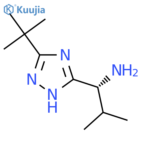 1H-1,2,4-Triazole-5-methanamine, 3-(1,1-dimethylethyl)-α-(1-methylethyl)-, (αR)- structure