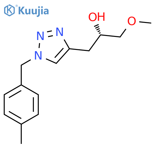 1H-1,2,3-Triazole-4-ethanol, α-(methoxymethyl)-1-[(4-methylphenyl)methyl]-, (αS)- structure