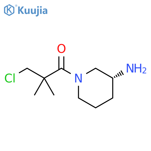 1-Propanone, 1-[(3R)-3-amino-1-piperidinyl]-2-(chloromethyl)-2-methyl- structure
