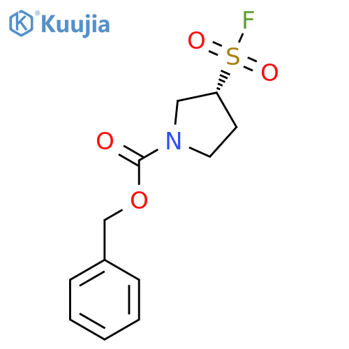 benzyl (3R)-3-(fluorosulfonyl)pyrrolidine-1-carboxylate structure