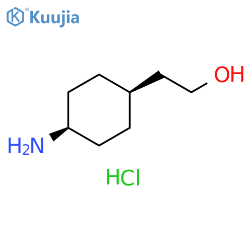 Cyclohexaneethanol, 4-amino-, hydrochloride (1:1), cis- structure