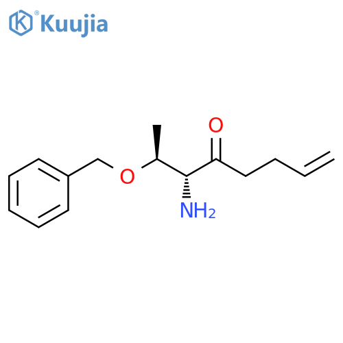 7-Octen-4-one, 3-amino-2-(phenylmethoxy)-, (2S,3R)- structure
