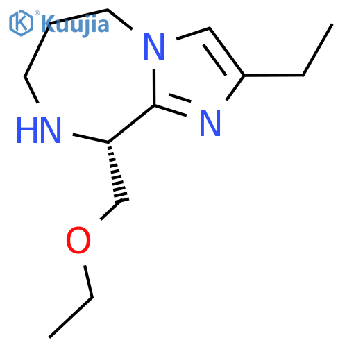 (9R)-9-(ethoxymethyl)-2-ethyl-5H,6H,7H,8H,9H-imidazo[1,2-a][1,4]diazepine structure