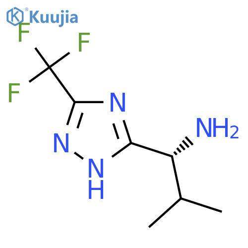 1H-1,2,4-Triazole-3-methanamine, α-(1-methylethyl)-5-(trifluoromethyl)-, (αR)- structure