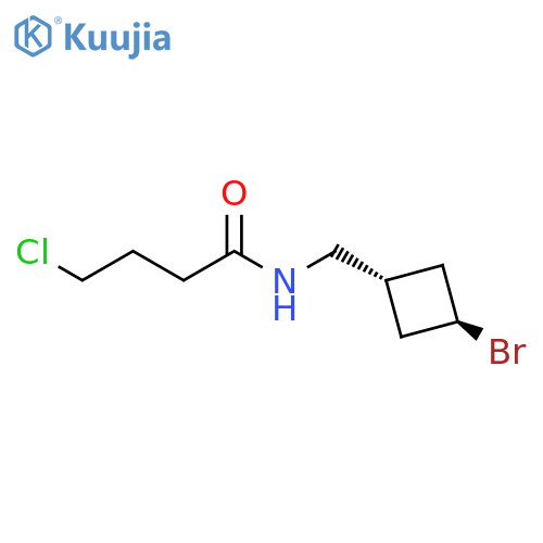Butanamide, N-[(trans-3-bromocyclobutyl)methyl]-4-chloro- structure