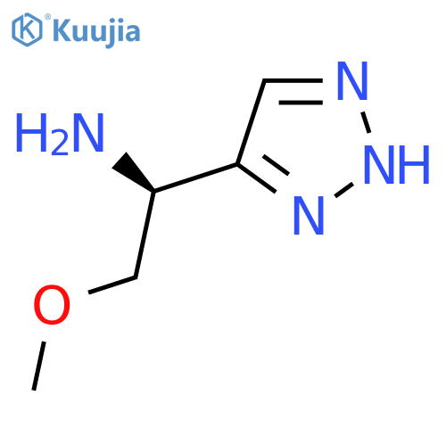 (1S)-2-methoxy-1-(1H-1,2,3-triazol-5-yl)ethan-1-amine structure