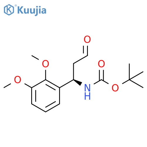 tert-butyl N-(1R)-1-(2,3-dimethoxyphenyl)-3-oxopropylcarbamate structure