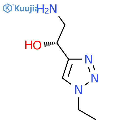 (1R)-2-amino-1-(1-ethyl-1H-1,2,3-triazol-4-yl)ethan-1-ol structure