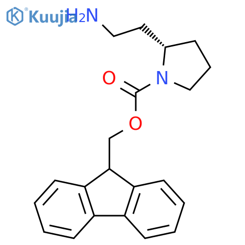 (9H-fluoren-9-yl)methyl (2S)-2-(2-aminoethyl)pyrrolidine-1-carboxylate structure