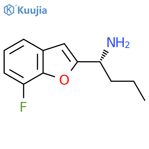 (1R)-1-(7-fluoro-1-benzofuran-2-yl)butan-1-amine structure